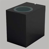 KARE ÇİFT YÖNLÜ SİYAH GÖVDE 2XGU10 ARMATÜR  IP54 1